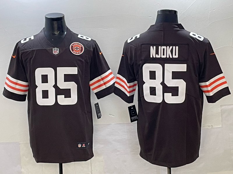 Men 2025 Cleveland Browns #85 Njoku brown Nike Limited NFL Jersey 003->cleveland browns->NFL Jersey